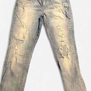 Bke Women's Blue Jeans‎ size 29 distressed light